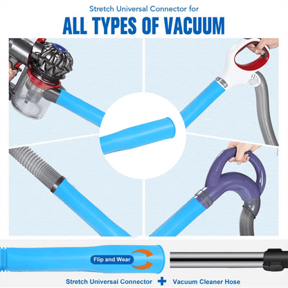 Dryer Vent Cleaner Kit Vacuum Hose Attachment Compatible with Most Vacuum Cleaner, Quickly Lint Remover Cleaning Supplies