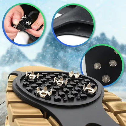5-Prong Anti-Slip Spikes For Safe Winter Walks – Compatible With All Types Of Footwear