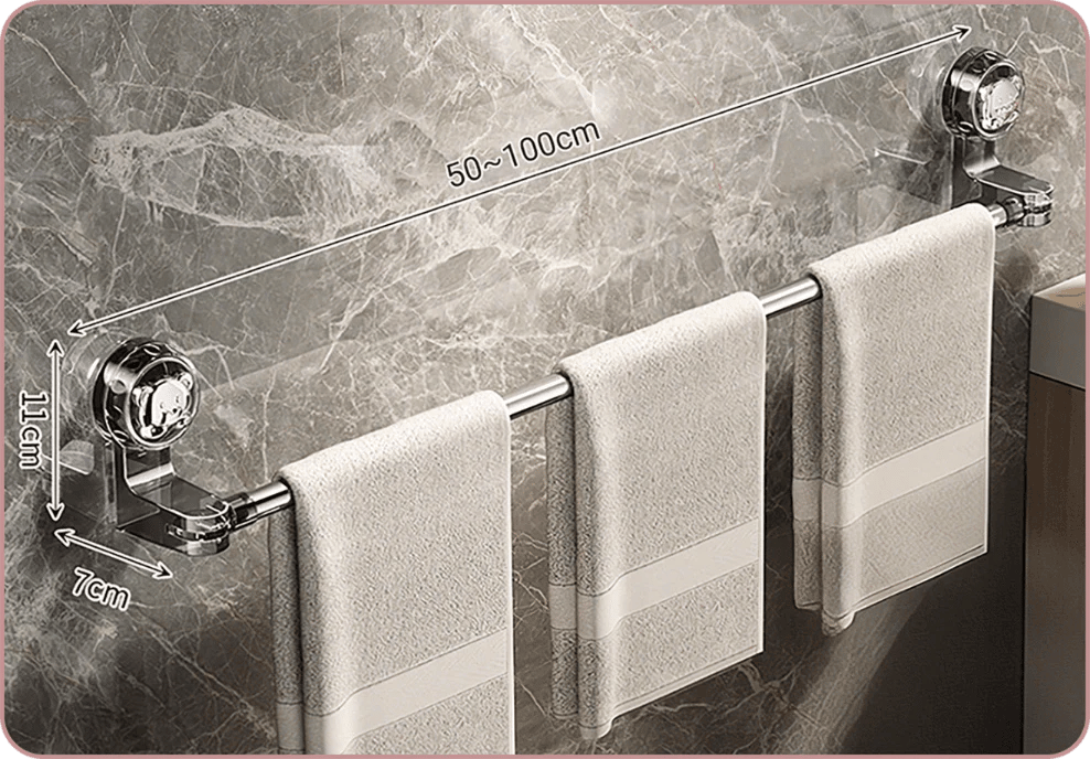 ✨✨Adjustable Suction Cup Towel Bar
