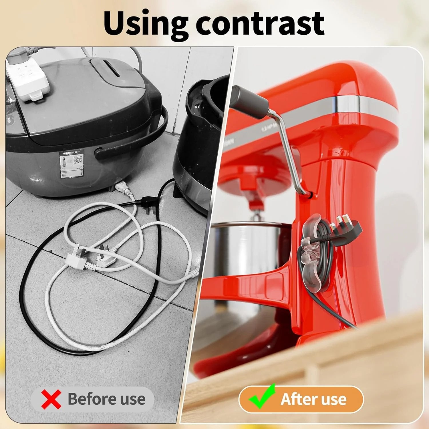 6-Pack Upgraded Appliance Cord Organizer