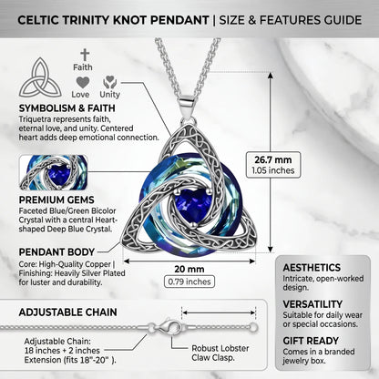 💝Birthstone Celtic Knot Necklace for Women