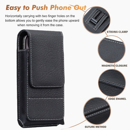 ⚡Großer Rabatt | Handy-Gürteltasche 📱 Leder-Holster mit mehreren Fächern und Kartenhalter