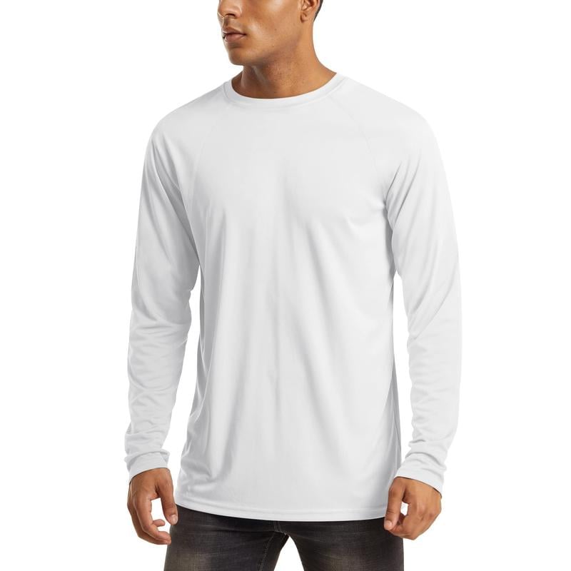 🏆50K+ Sold⚡ Men’s UPF 50+ Long Sleeve Performance Shirt – Quick Dry, Lightweight & Breathable