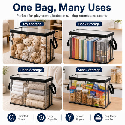 Stuffed Storage PVC Organizer Bag Doll Storage Container WaterProof