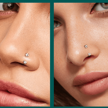 Horseshoe Gem Nose Ring – Internally Threaded & Comfortable