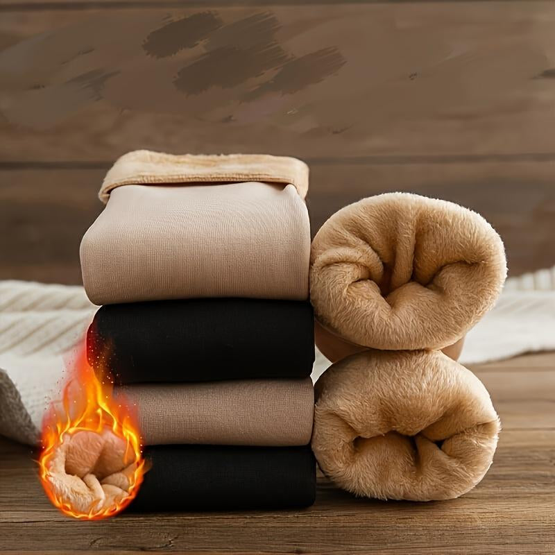 5 pairs of thick fleece-lined, warm, snow socks