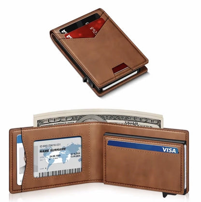 ⚡Men's RFID Minimalist Pop-Up Bifold Wallet