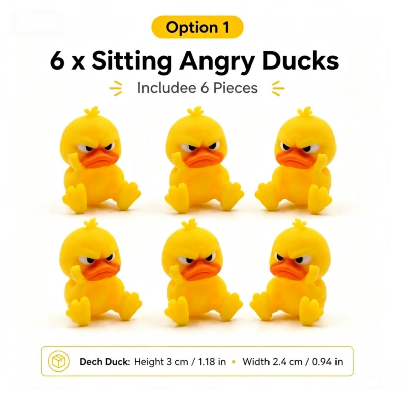 😠Angry Duck Desk Figurine – Add a cheeky touch to your workspace!🐥