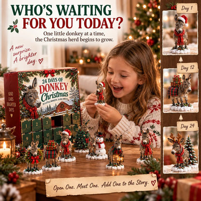 Benevolent ears, brighter days – 24-day 2D Christmas collection with donkeys