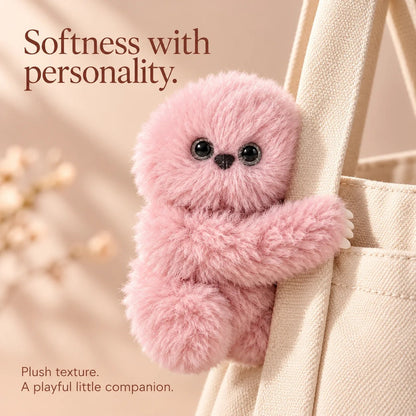 ✨Interactive Plush Bag Charm – Cute Motion-Sensing Companion with Moving Head, Your bags new best friend.💕