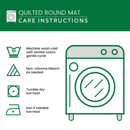 🎃3D Skeleton Vortex Quilted Round Halloween Rug