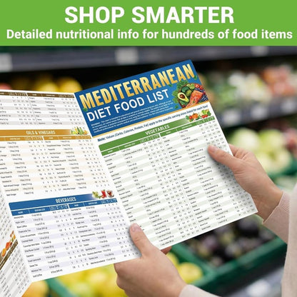 🥗Feel More Confident About Everyday Meals - 6-Piece Mediterranean Meal Planning Set With A 28-Day Guide And 80 Recipes🍋
