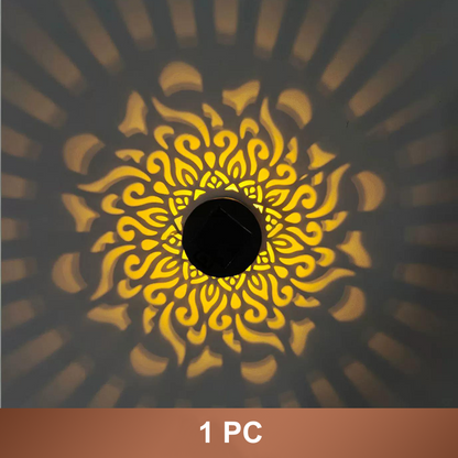 ⏰limited-time 50% OFF🌞Solar Mandala Light – Stunning Pattern Projection, 2-in-1 Floor & Wall Design