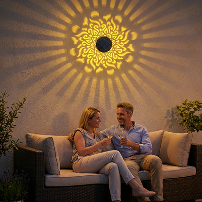 ⏰limited-time 50% OFF🌞Solar Mandala Light – Stunning Pattern Projection, 2-in-1 Floor & Wall Design