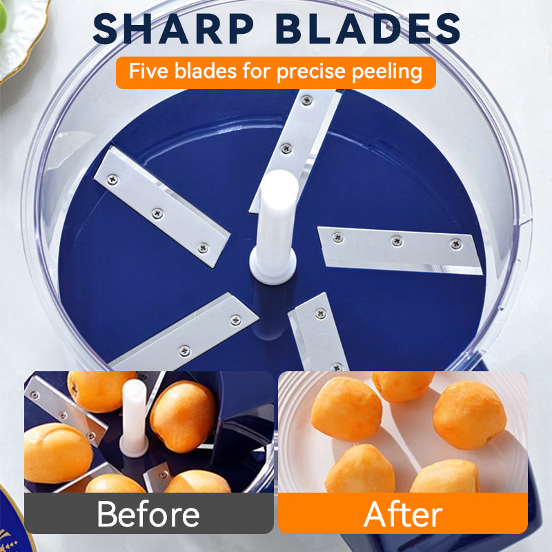 👍💇‍♀️Transparent Electric Fruit and Vegetable Peeler