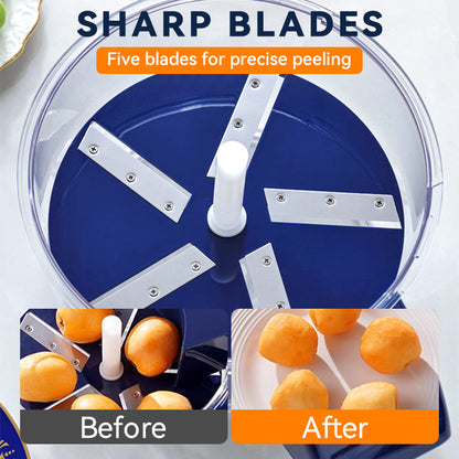 👍💇‍♀️Transparent Electric Fruit and Vegetable Peeler